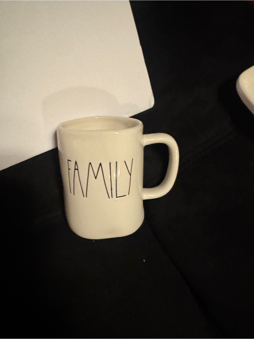 Rae Dunn ~ Family~ Mug Magenta Artisan Collection White  Coffee Cup Tea Cup